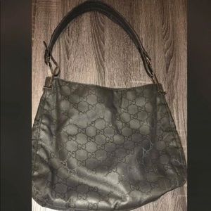 Black monogrammed Gucci Bag
